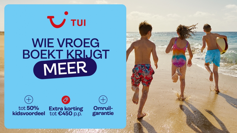 Boek nu al u vakantie voor Winter '24-'25 bij TUI met vroegboekkortingen tot 500 euro!